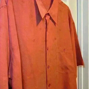 Tori Richard 100% Soft Smooth Silk Short Sleeve Shirt w/ Palm Trees Mens Size XL